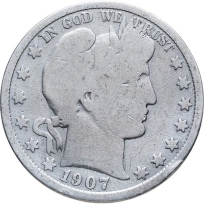 купить США 50 центов (1/2 доллара, half dollar) 1907 Без отметки монетного двора