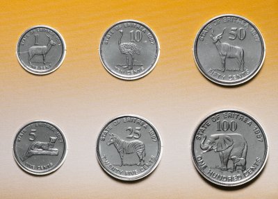 купить Эритрея набор из 6 монет 1991 в буклете