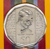 Купить Австралия 50 центов (cents) 1995 50 лет со дня окончания Второй Мировой войны