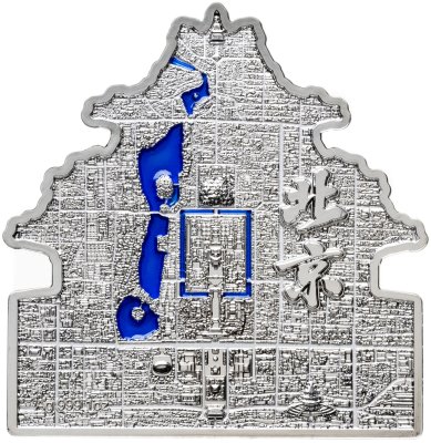 купить Самоа 2 доллара 2025 Города - Пекин, серебро 999 1 oz, в пластиковой капсуле