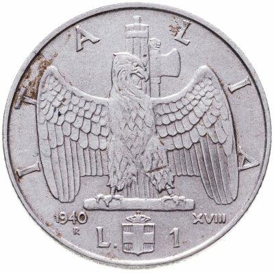 купить Италия 1 лира (lira) 1940 (Магнетик)