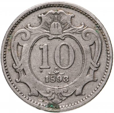 купить Австрия 10 геллеров (heller) 1893
