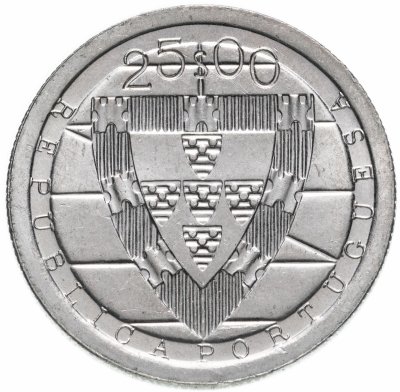 купить Португалия 25 эскудо (escudos) 1985 600 лет битве при Альхубарроте