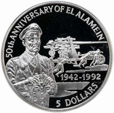 купить Белиз 5 долларов 1992 Вторая Мировая война - Эль-Аламин