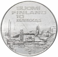 купить Финляндия 10 марок 1971 "10-й чемпионат Европы по лёгкой атлетике 1971 года в Хельсинки"
