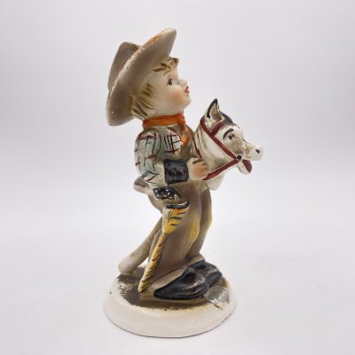 купить Статуэтка "Юный ковбой", фарфор, роспись, бисквит, Нидерланды, 1970-2000 гг.