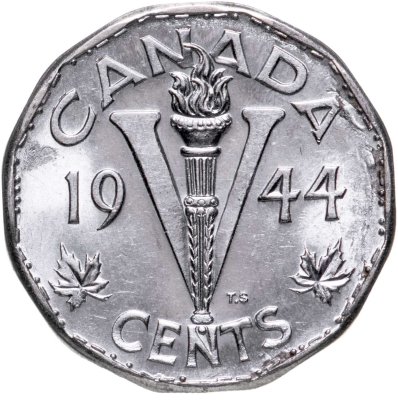купить Канада 5 центов (cents) 1944