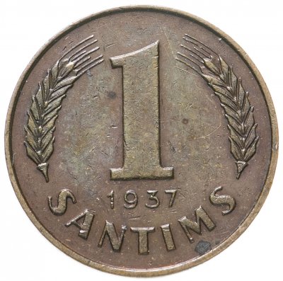 купить Латвия 1 сантим (centime) 1937