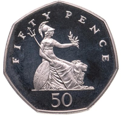 купить Великобритания 50 пенсов (pence) 2004