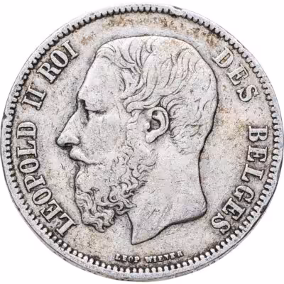 купить Бельгия 5 франков (francs) 1869