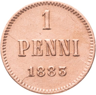 купить 1 пенни (penni) 1883, монета для Финляндии