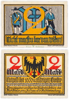 купить Германия (Ганновер: Гослар) 2 марки 1922 (5/B1)