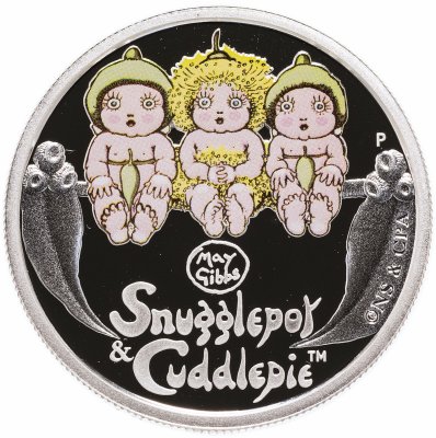 купить Австралия 50 центов 2015 "Мейк Гиббс - Snugglepot and Cuddlepie", в футляре