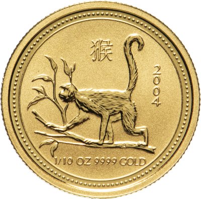 купить Австралия 15 долларов (dollars) 2004 Восточный календарь - Год Обезьяны