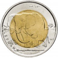 Купить Турция 1 лира 2009 "Фауна Турции - Слон"