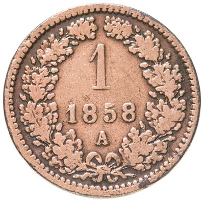 купить Австрия 1 крейцер (kreuzer) 1858