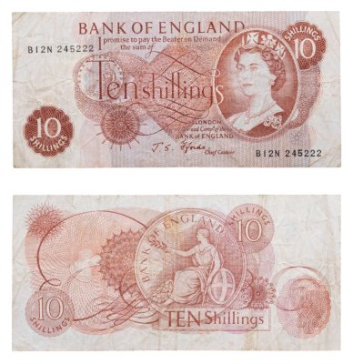 купить Англия 10 шиллингов 1960-1970