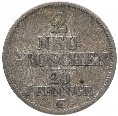 купить Германия, Саксония 2 гроша - 20 пфеннигов 1848