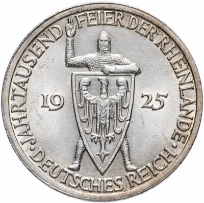 купить Германия (Веймарская республика) 3 рейхсмарки 1925 D "Тысячелетие Рейнской области (Рейнланда)"