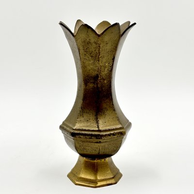 купить Миниатюрная ваза (подсвечник) восьмигранная, металл, Индия, 1970-1990 гг.