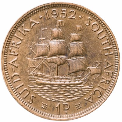 купить ЮАР 1 пенни (penny) 1952