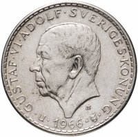 Купить Швеция 5 крон 1966 "100 лет Конституционной реформе"