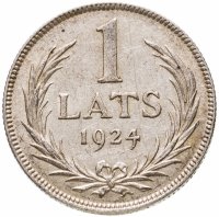купить Латвия 1 лат (lats) 1924