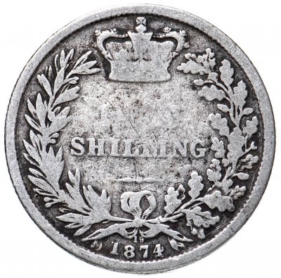 купить Великобритания 1 шиллинг (shilling) 1874
