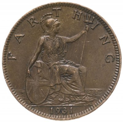 купить Великобритания 1 фартинг 1931