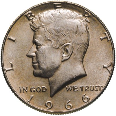 купить США 50 центов (1/2 доллара, half dollar) 1966