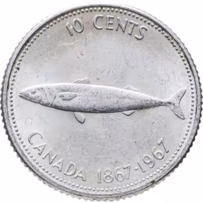 купить Канада 10 центов (cents) 1967 100 лет Конфедерации Канады