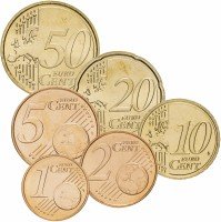 Купить Нидерланды набор монет от 1 до 50 евро центов 2007 (6 штук)