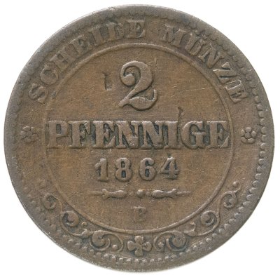 купить Германия, Саксония 2 пфеннига 1964