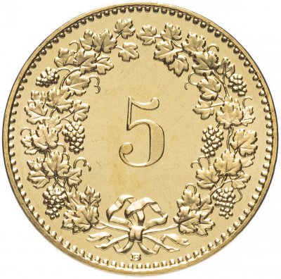 купить Швейцария 5 раппенов (rappen) 2016
