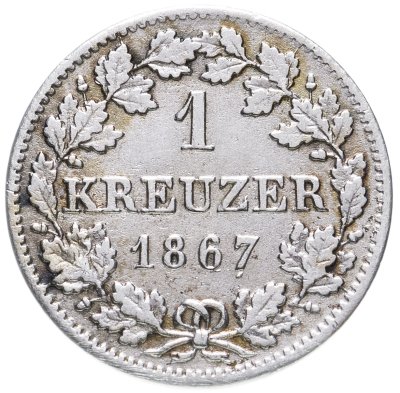 купить Германия (Бавария) 1 крейцер 1867
