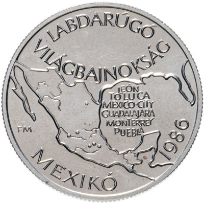 купить Венгрия 100 форинтов (forint) 1985 Чемпионат мира по футболу 1986 - Карта Мексики