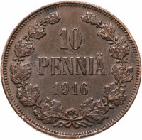 купить 10 пенни (pennia) 1916