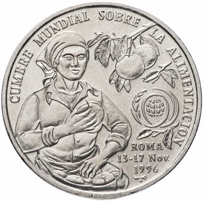 купить Куба 1 песо (peso) 1996 "ФАО - Международная конференция в Риме"