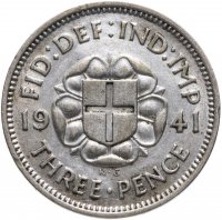 купить Великобритания 3 пенса (pence) 1941