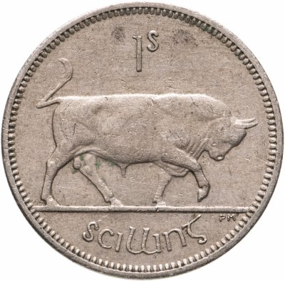 купить Ирландия 1 шиллинг (shilling) 1951-1968, случайная дата