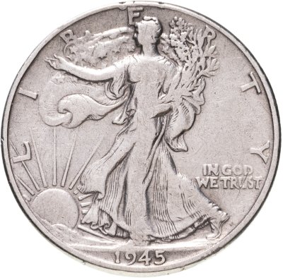 купить США 50 центов (1/2 доллара, half dollar) 1945