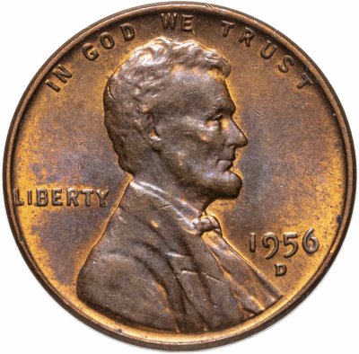купить США 1 цент 1956 D