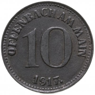 купить Германия (Оффенбах-ам-Майн) нотгельд 10 пфеннигов 1917