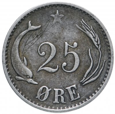 купить Дания 25 эре (ore) 1874