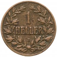 купить Германская Восточная Африка 1 геллер 1908 "J"