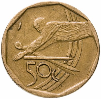 купить ЮАР 50 центов (cents) 2002 "Чемпионат мира по крикету в Южной Африке 2003"