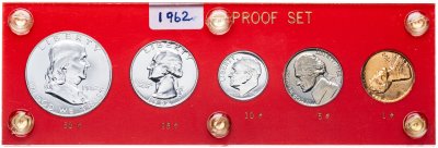 купить США 1962 набор из 5-ти монет "Пруф Proof" в упаковке