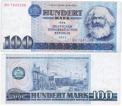 купить Германия (ГДР) 100 марок 1975 (Pick 31а) Карл Маркс ПРЕСС
