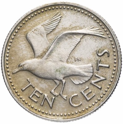 купить Барбадос 10 центов (cents) 1973
