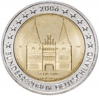 Купить Германия 2 евро 2006 A "Федеральные земли Германии: Шлезвиг-Гольштейн"